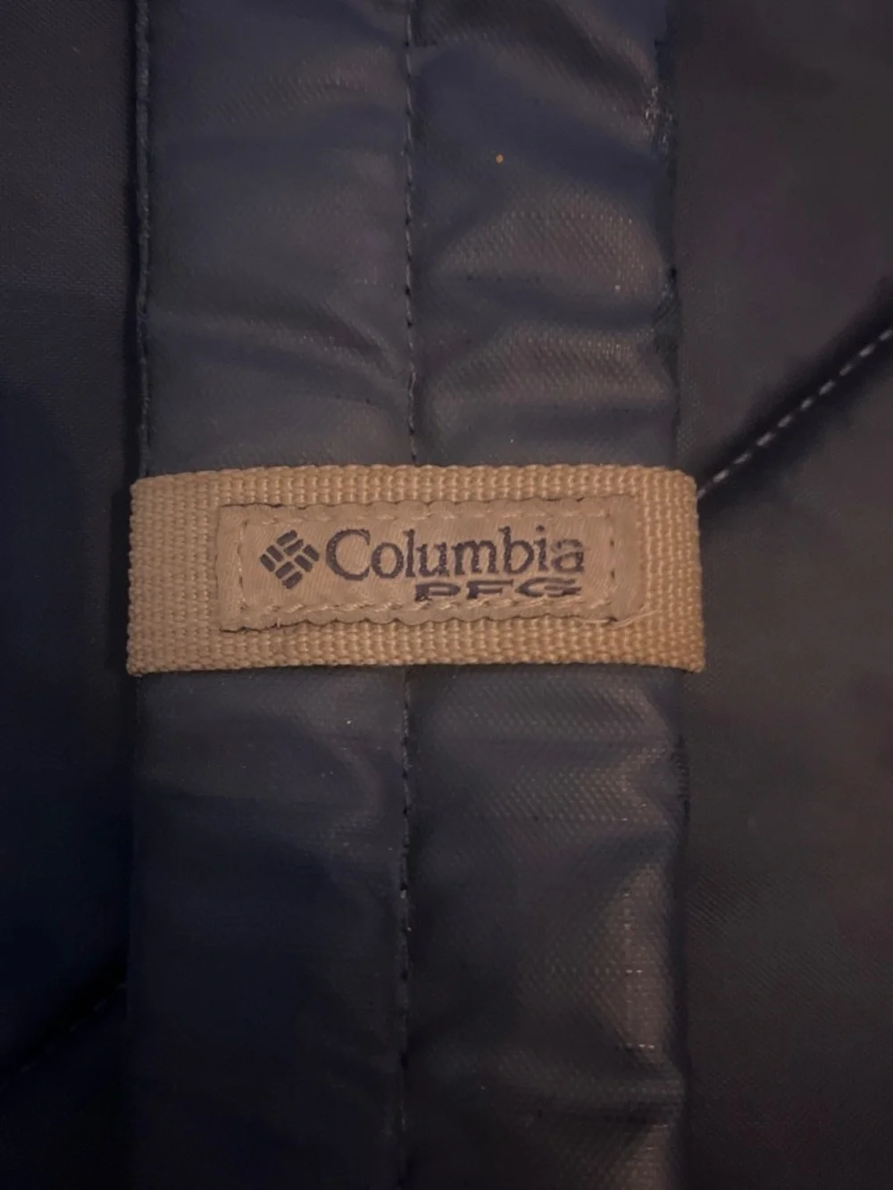 Columbia Navy Kids Backpack with Fish-Flag Graphic